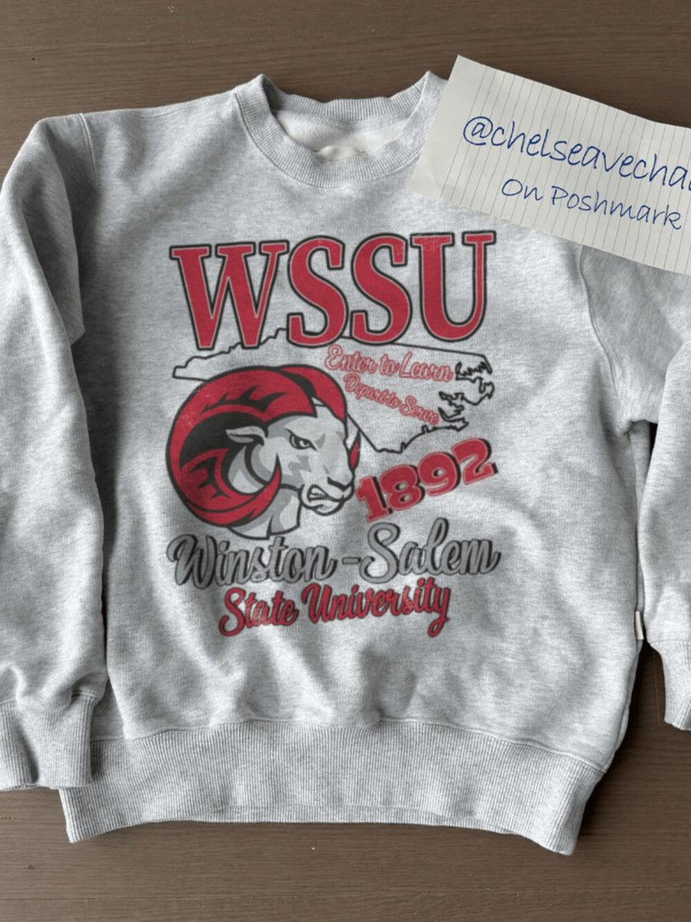 Vintage WSSU Unisex Crewneck Sweatshirt, Winston-Salem State University Shirt